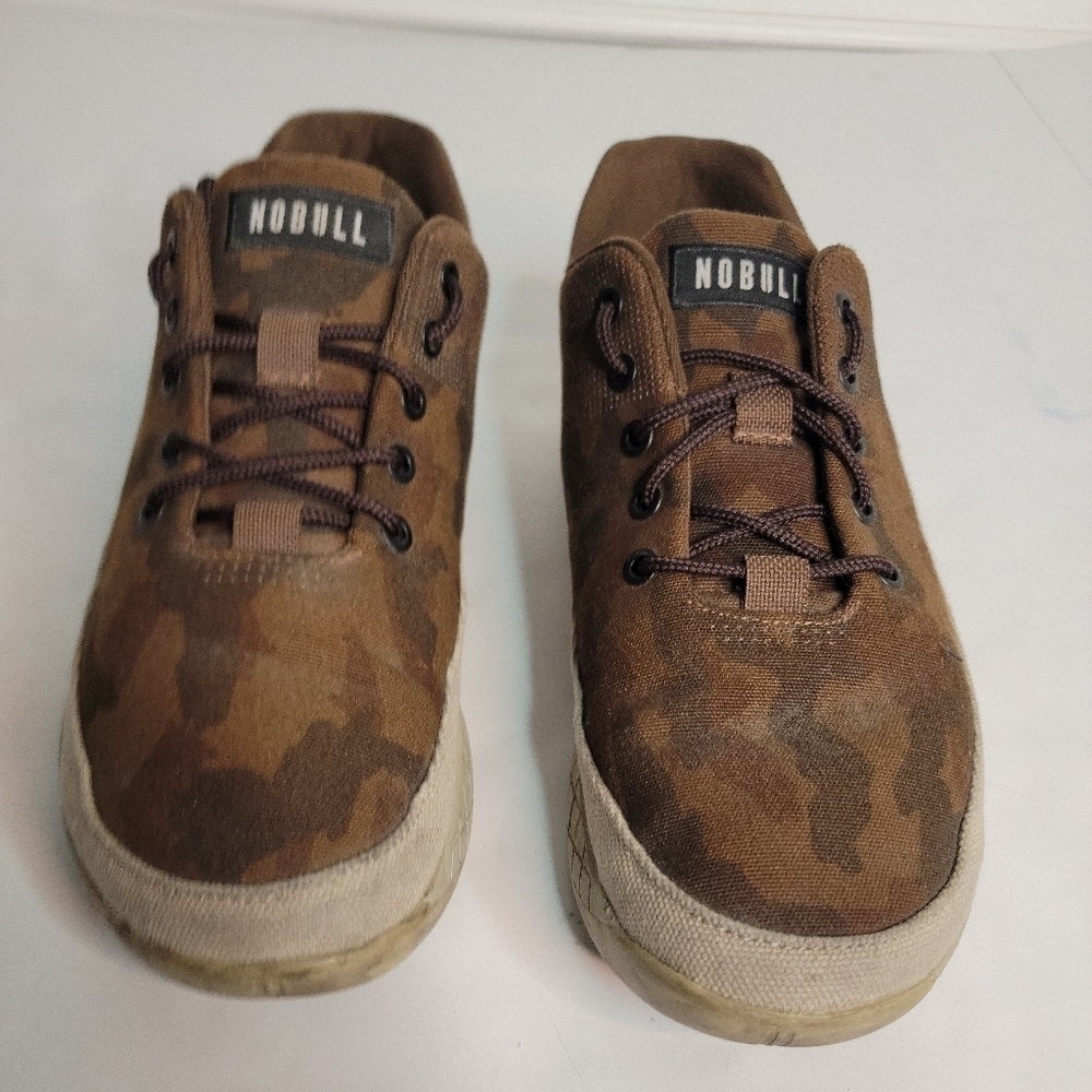 Nobull Sneaker Tennis Shoes Womens 11.5/ Mens 10 Athletic Brown Camo Gorpcore
